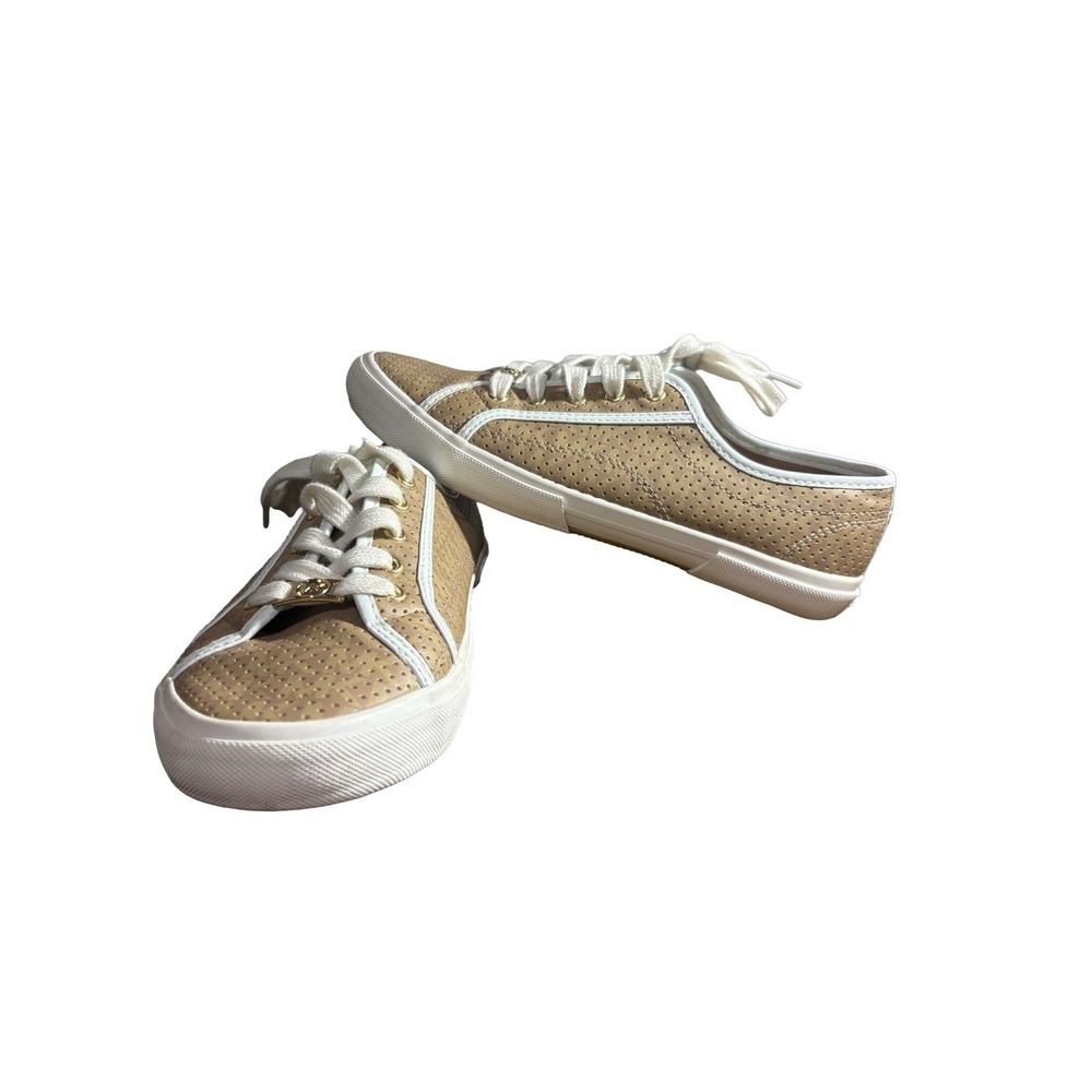 Michael Kors Ima Boerum Youth Sneakers Size 5 Camel Charm Logo